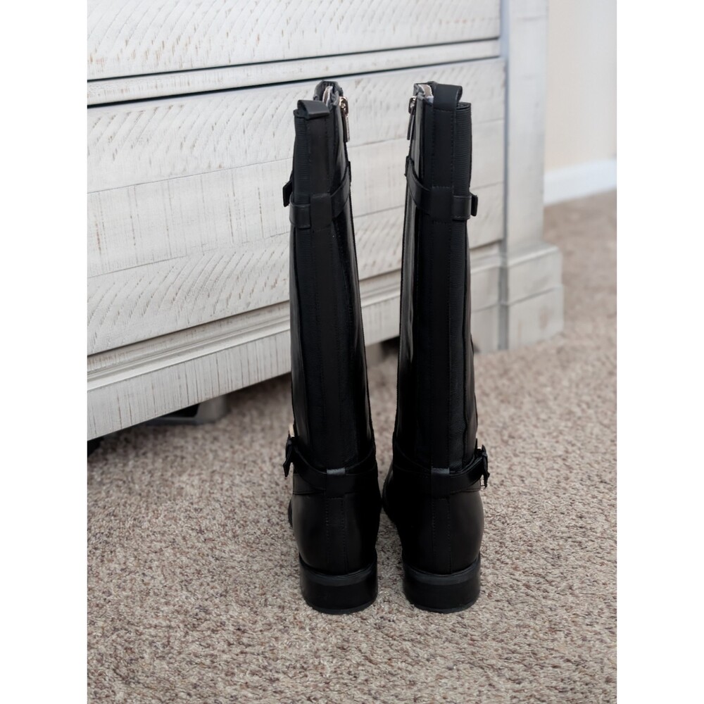 Rockport Harper Black Leather Tall Riding Boots | Size 7.5M | truTECH Comfort - Picture 4 of 7